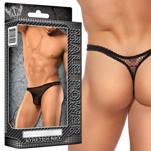 Male Power Stretch Net Bong Thong S-M Underwear