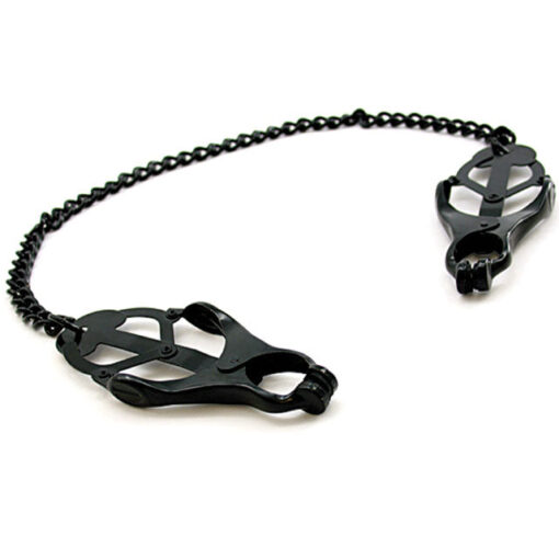 H2H Nipple Clamps Jaws W-Chain (Black)