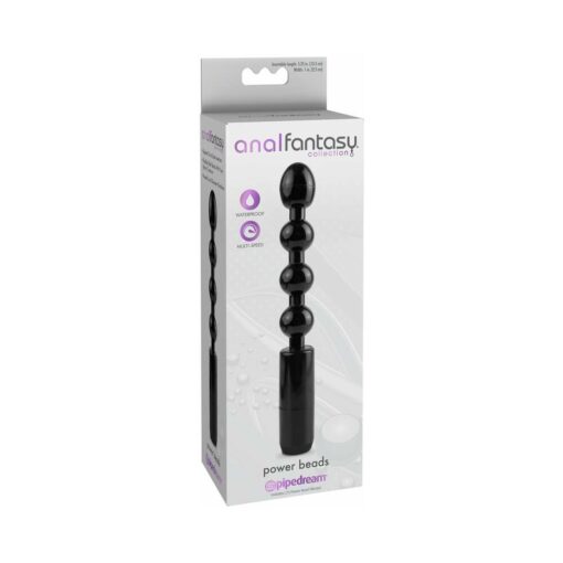 Pipedream Anal Fantasy Collection Vibrating Power Beads Black