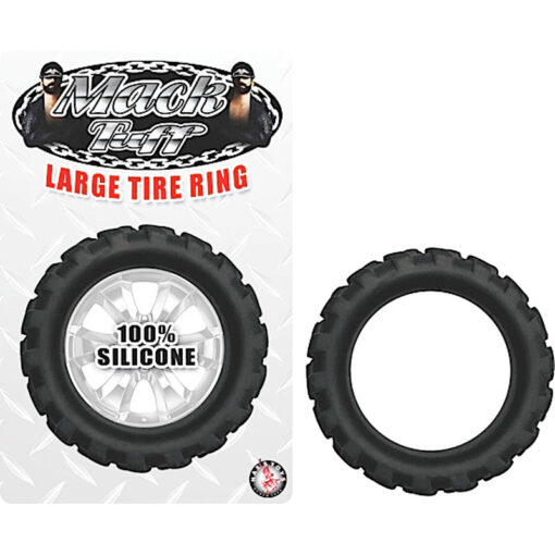 Mack Tuff Tire Large Silicone Cockring (Black)