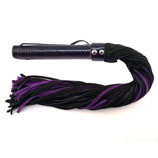 Rouge Flogger Suede w-Leather Handle Black w-Purple