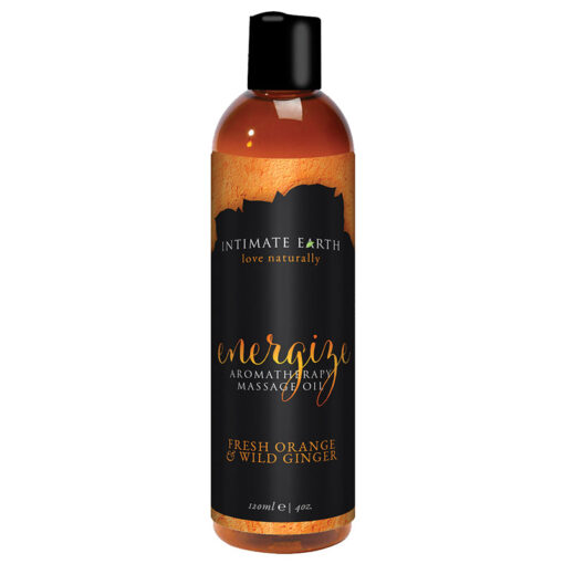 Intimate Earth Energize Massage Oil 120 ml-4 oz