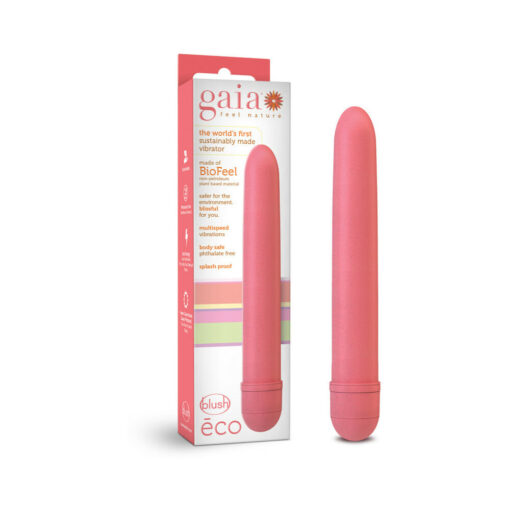 Gaia Eco Slimline Vibrator Coral