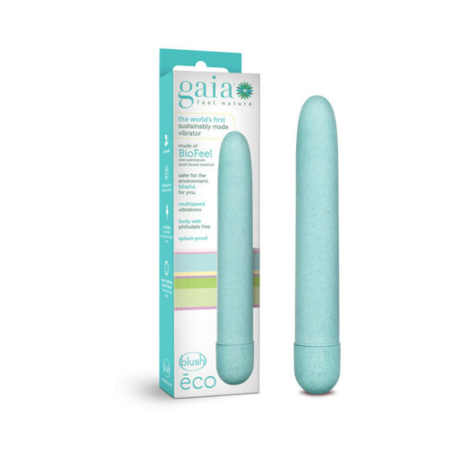 Gaia Eco Slimline Vibrator Aqua