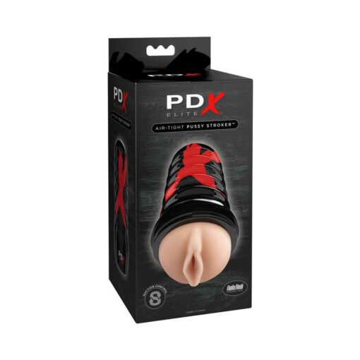 PDX Elite Air Tight Pussy Stroker Beige-Black