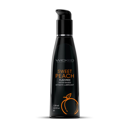 Wicked Aqua Sweet Peach Water-Based Lubricant 4 oz.