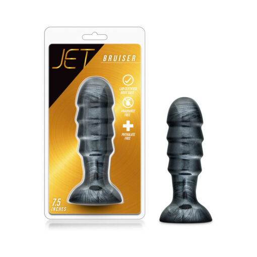 Jet Bruiser 7.5 in. Anal Plug Carbon Metallic Black