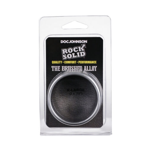 Rock Solid Brushed Alloy X-Large (2in X .75in) Silver