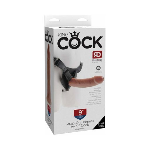 Pipedream King Cock Strap-on Harness With 9 in. Cock Tan