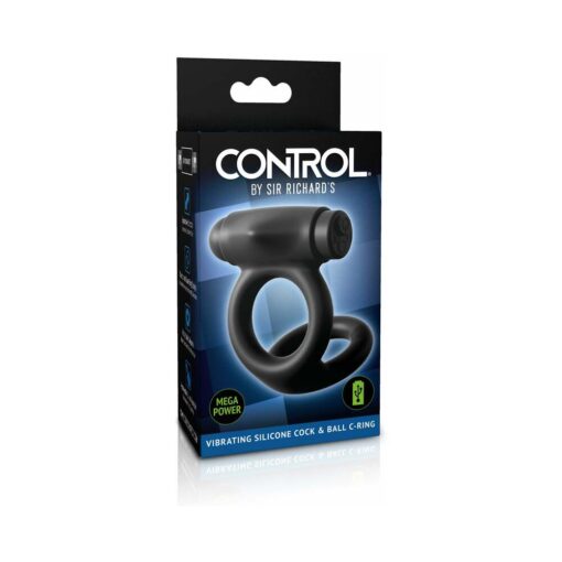 Sir Richard's Control Vibrating Silicone Cock & Ball C-Ring