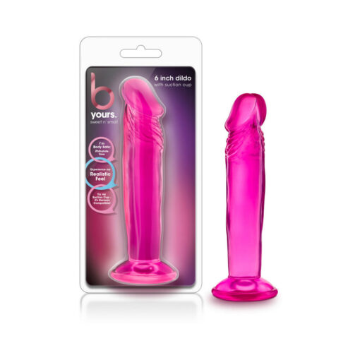 B Yours Sweet n' Small 6 in. Dildo Pink