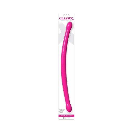 Pipedream Classix Double Whammy 17.25 in. Flexible Dual-Ended Dildo Pink