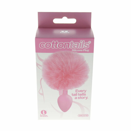 The 9's Cottontails Sioicone Bunny Tail Butt Plug Pink