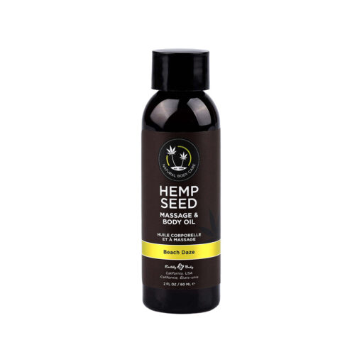 Earthly Body Hemp Massage Oil Beach Daze 2 oz.