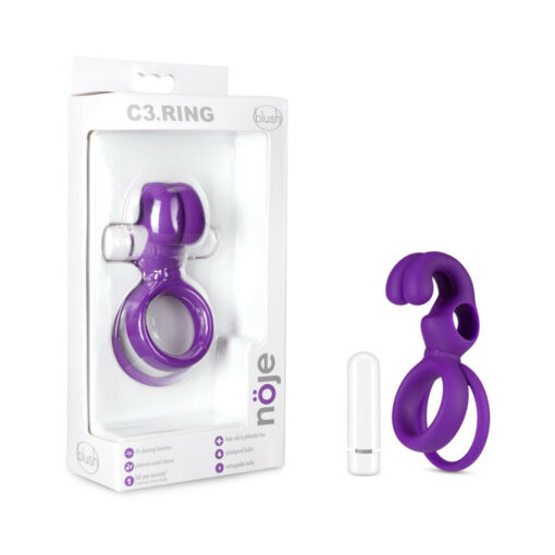 Noje C3.Ring Rechargeable Vibrating Silicone Cockring Iris