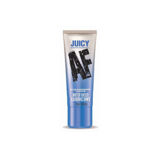 Juicy AF Water-Based Lubricant Blue Raspberry 2 oz.