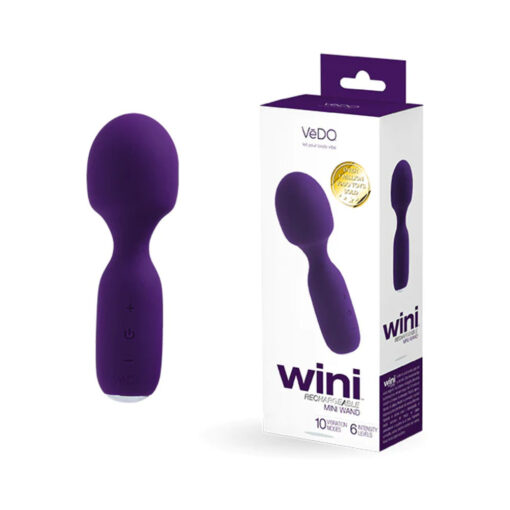 Vedo Wini Rechargeable Mini Wand Deep Purple