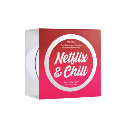 Jelique Netflix & Chill Massage Candle Netflix & Chill Berry Yummy 4 oz-113 g