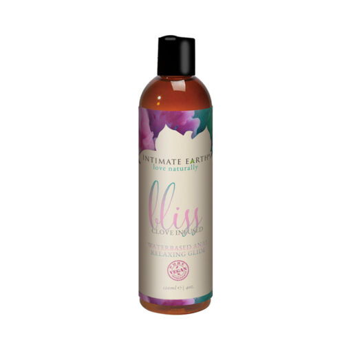 Intimate Earth Bliss Clove Infused Water-Based Anal Relaxing Glide 4 oz.