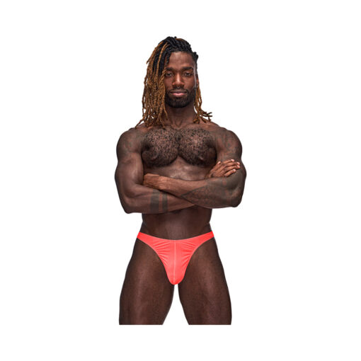 Male Power Barely There Bong Thong Coral L-XL