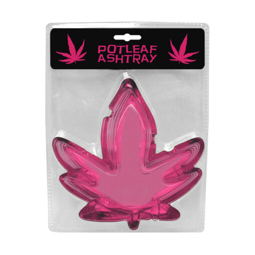 Pot Leaf Ashtray Pink