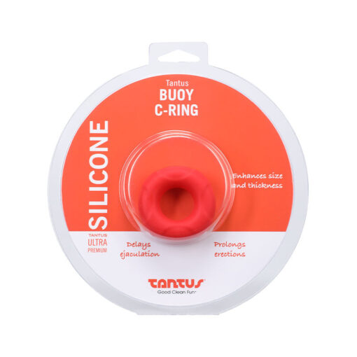 Tantus Buoy C-Ring Medium Red