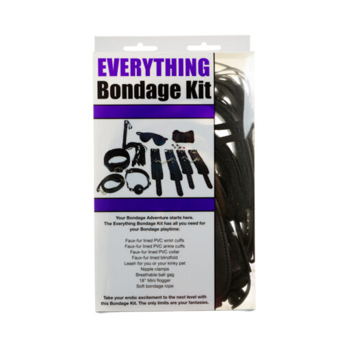 Ple'sur 12-Piece Everything Bondage Kit Black