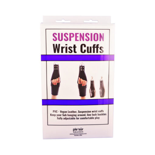 Ple'sur PVC Locking Cuff Suspension Restraints Black