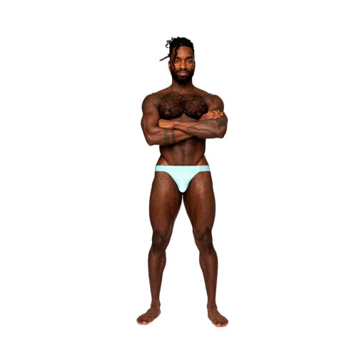 Male Power Easy Breezy Thong Sleeve Aqua L-XL