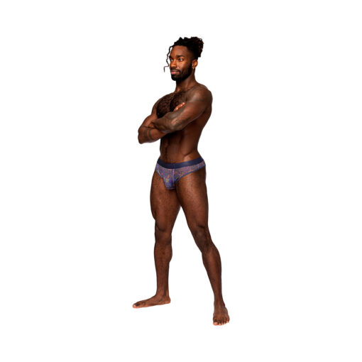 Male Power Sheer Prints Sheer Thong Spatter L-XL