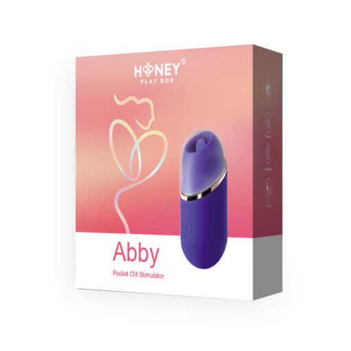 Honey Play Box Abby Mini Clit Tongue Licking Vibrator Purple