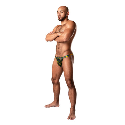 Male Power Petal Power Micro Thong Daisy Print S-M