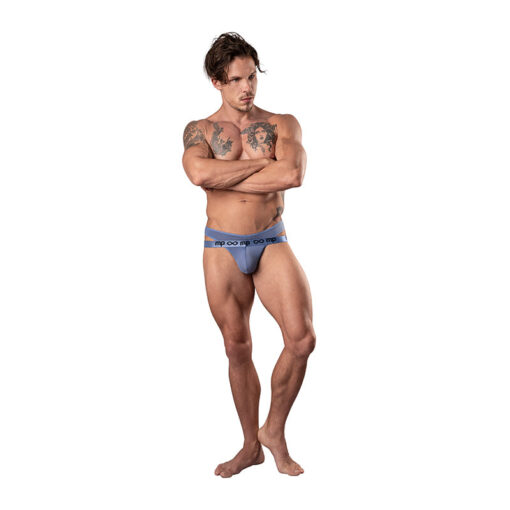 Male Power Infinite Comfort Amplifying Strappy Thong Periwinkle L-XL