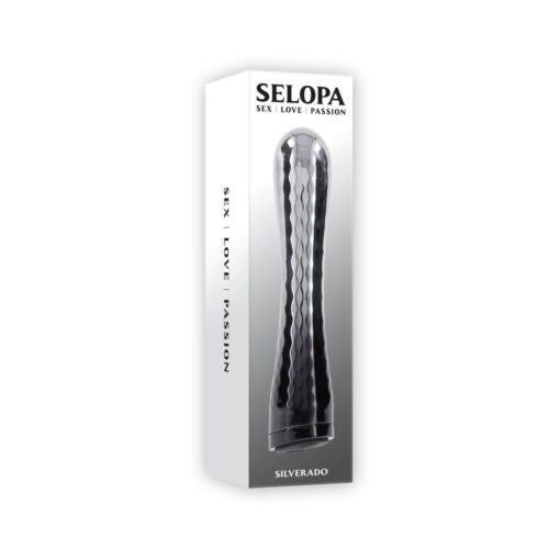 Selopa Silverado Rechargeable Vibrator ABS Plastic & Silicone Silver-Black