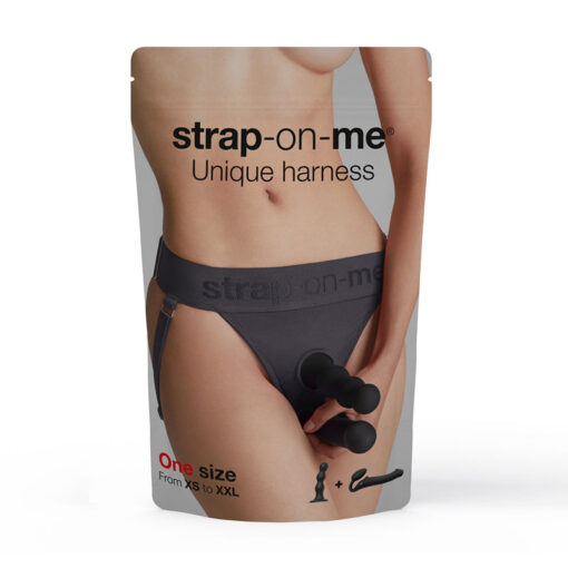 Strap-On-Me Harness Lingerie Unique One Size Grey