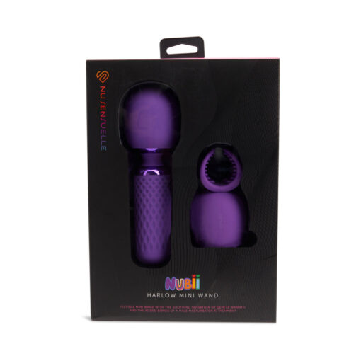 Nu Sensuelle Harlow Nubii Mini Wand W- Masturbator Purple