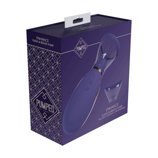 Pumped Enhance Automatic Rechargeable Vulva & Breast Pump Purple