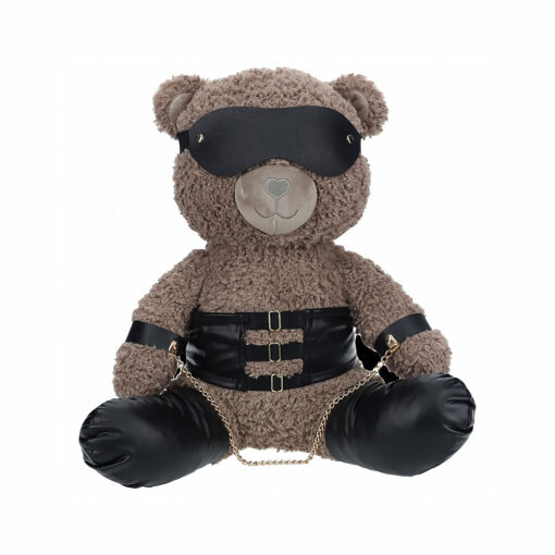 Shots Bear Bondage Fuzzy Stuffy Large Brown