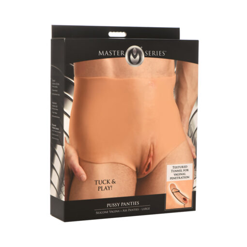 Master Series Pussy Panties Silicone Vagina + Ass Panties Medium