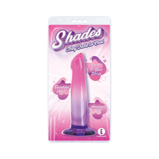 Shades G-Spot 6.25 in. Dildo Pink-Purple