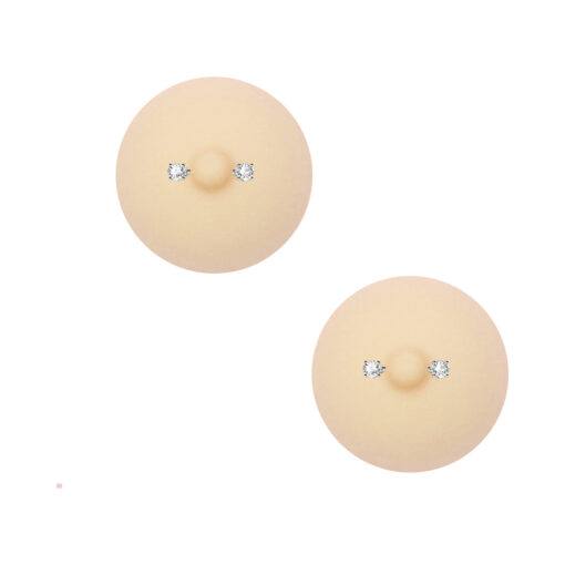 Neva Nude NuNip Peek A Boo Piercing Nude Nipple Reusable Silicone Nipple Pasties