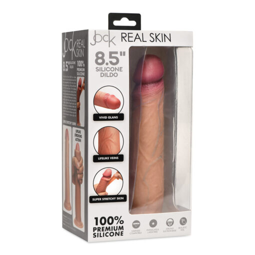 JOCK Real Skin 8.5 in. Silicone Dildo Medium