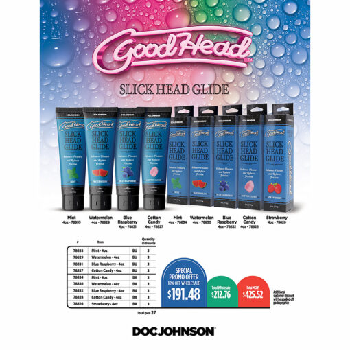 Doc Johnson Good Head Slick Bundle