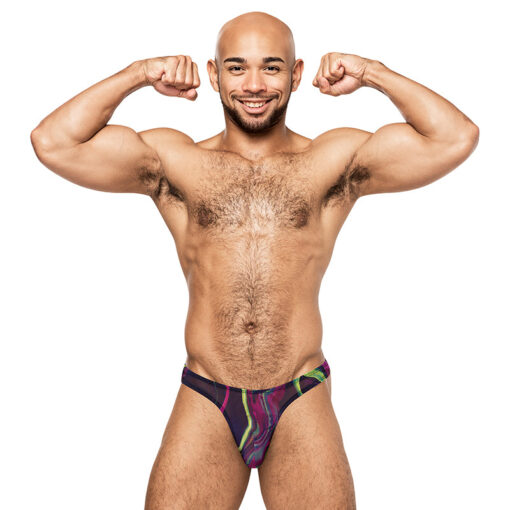 Male Power Galactic Bong Thong Print S-M