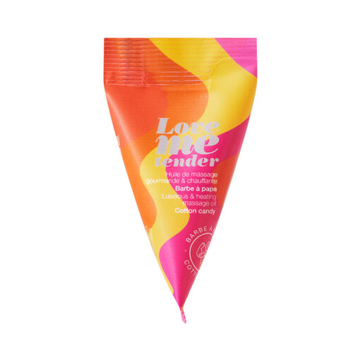 Love to Love Love Me Tender Luscious & Heating Massage Oil Cotton Candy 0.33 oz.