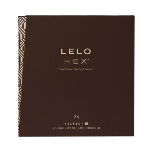 LELO HEX Respect XL Lubricated Latex Condoms 36-Pack