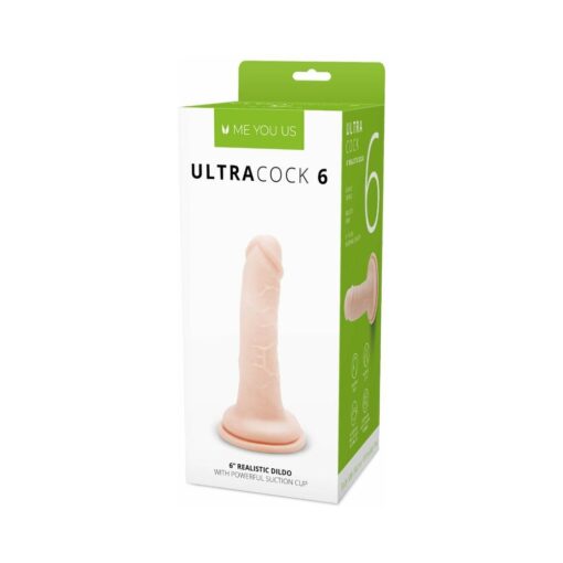 Me You Us Ultra Cock 6 in. Realistic Dildo Vanilla