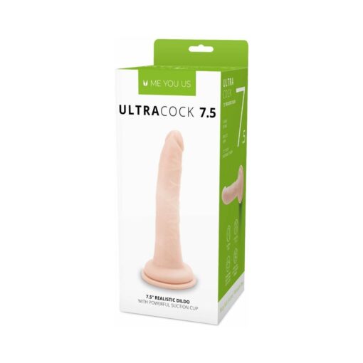 Me You Us Ultra Cock 7.5 in. Realistic Dildo Vanilla