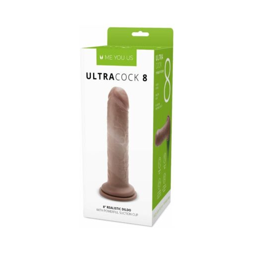 Me You Us Ultra Cock 8 in. Realistic Dildo Caramel