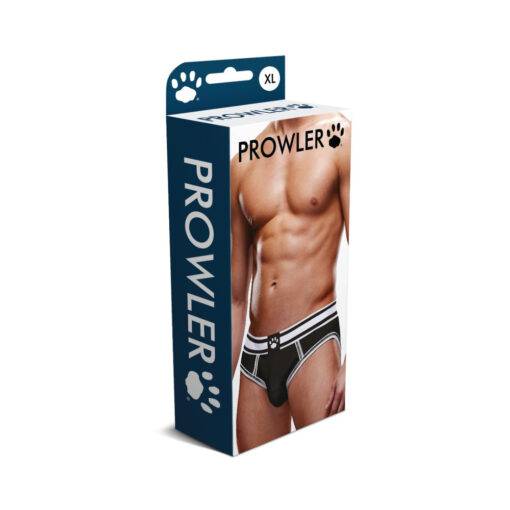 Prowler Open Brief Black-White XL